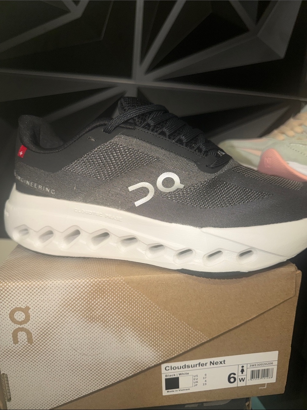 On Running Cloudsurfer Next Shoe - Black & White
